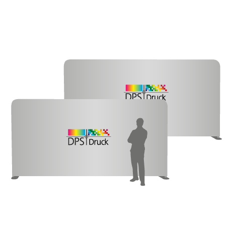 Textilwand ALU | 600er gerade | beidseitig bedruckt