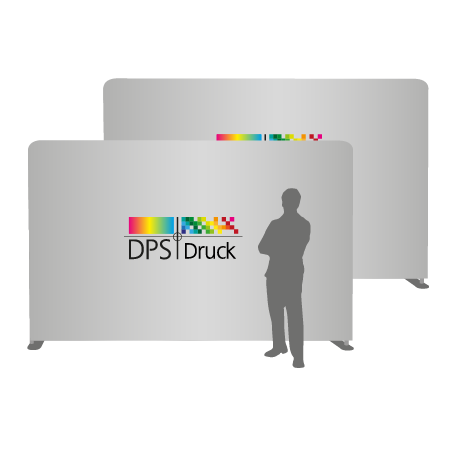 Textilwand ALU | 400er gerade | beidseitig bedruckt