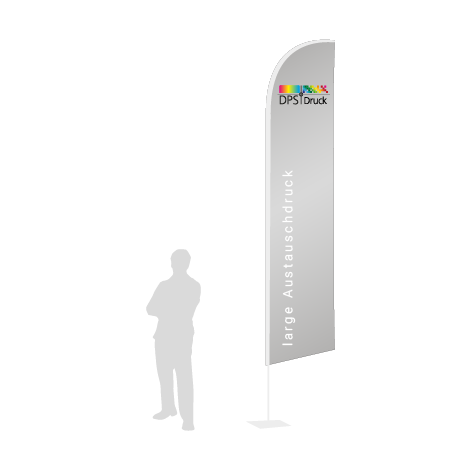 Beachflag Wind Austauschdruck | Large (400 cm) | einseitig bedruckt