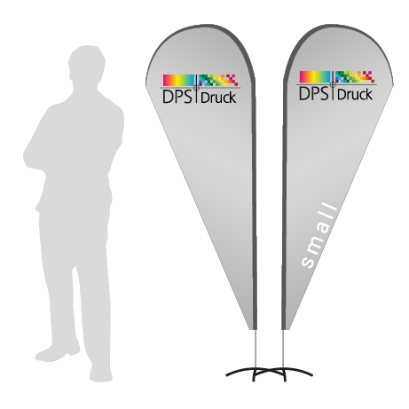 Beachflag Drop | Small (210 cm) | beidseitig bedruckt