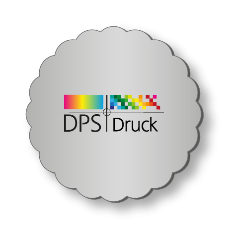 Getränkeuntersetzer aus Airlaid | D 9 cm rund mit Wellenrand | einseitig bedruckt