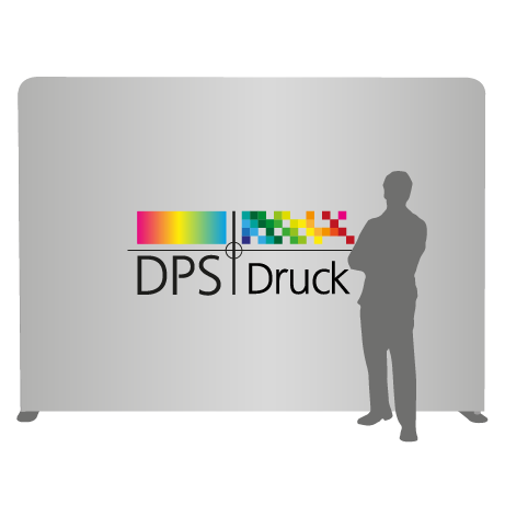 Textilwand ALU | 300er gerade | einseitig bedruckt