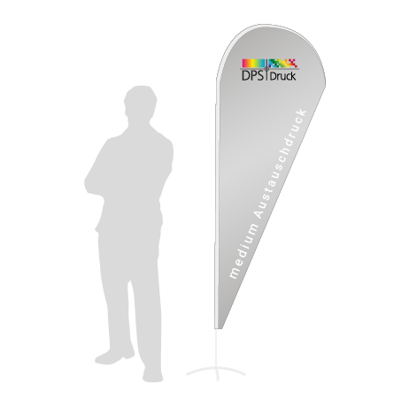 Beachflag Drop Austauschdruck | Medium (280 cm) | einseitig bedruckt